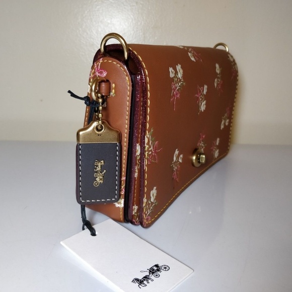 Sold -- COACH 1941 24183 Floral Bow Print Dinky - Picture 2 of 5